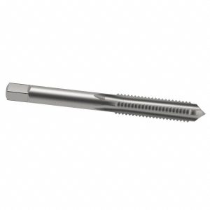 VALUE COLLECTION Straight Flute Tap: 1/4-20 UNC, 4 Flute, Plug Chamfer, 3B Class of Fit, High-Speed Steel, Bright/Uncoated Finish JY4910204