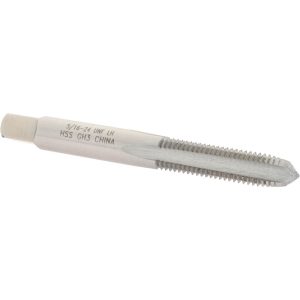 VALUE COLLECTION Straight Flute Tap: 5/16-24 UNF, 4 Flute, Plug Chamfer, 3B Class of Fit, High-Speed Steel, Bright/Uncoated Finish JY4911244