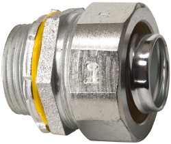 COOPER CROUSE-HINDS Conduit Connector: For Liquid-Tight, Malleable Iron, 1" Trade Size LT100
