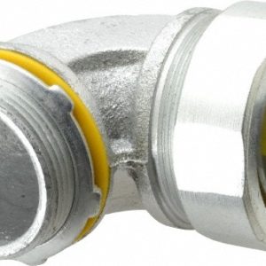 COOPER CROUSE-HINDS Conduit Connector: For Liquid-Tight, Malleable Iron, 1-1/2" Trade Size LT15090