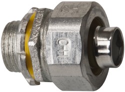 COOPER CROUSE-HINDS Conduit Connector: For Liquid-Tight, Malleable Iron, 1/2" Trade Size LT50