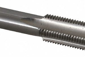 VALUE COLLECTION Straight Flute Tap: 9/16-18 UNF, 4 Flute, Bottoming Chamfer, High-Speed Steel, Bright/Uncoated Finish MSC-04915195