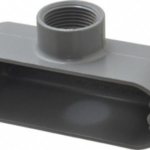 COOPER CROUSE-HINDS Form 5, T Body, 1" Trade, IMC, Rigid Aluminum Conduit Body T35