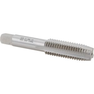 VALUE COLLECTION Straight Flute Tap: 5/8-11 UNC, 4 Flute, Plug Chamfer, 3B Class of Fit, High-Speed Steel, Bright/Uncoated Finish JY4916110