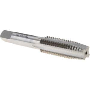 VALUE COLLECTION Straight Flute Tap: 5/8-11 UNC, 4 Flute, Taper Chamfer, 3B Class of Fit, High-Speed Steel, Bright/Uncoated Finish MSC-04916136