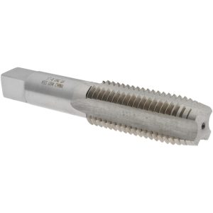 VALUE COLLECTION Straight Flute Tap: 1-8 UNC, 4 Flute, Plug Chamfer, 3B Class of Fit, High-Speed Steel, Bright/Uncoated Finish JY4919080