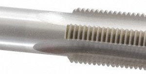 VALUE COLLECTION Straight Flute Tap: 1-12 UNF, 4 Flute, Taper Chamfer, 3B Class of Fit, High-Speed Steel, Bright/Uncoated Finish MSC-04919130