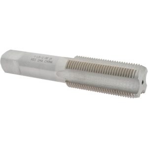 VALUE COLLECTION Straight Flute Tap: 1-1/8-12 UNF, 4 Flute, Bottoming Chamfer, 3B Class of Fit, High-Speed Steel, Bright/Uncoated Finish MSC-04919361