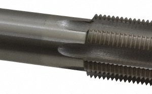 VALUE COLLECTION Straight Flute Tap: 1-1/4-12 UNF, 6 Flute, Bottoming Chamfer, 3B Class of Fit, High-Speed Steel, Bright/Uncoated Finish MSC-04919460