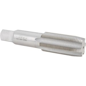 VALUE COLLECTION Straight Flute Tap: 1-1/4-12 UNF, 6 Flute, Taper Chamfer, 3B Class of Fit, High-Speed Steel, Bright/Uncoated Finish MSC-04919478
