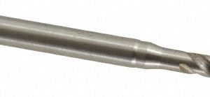 EMUGE #8-32 UNC, 3 Flute, 45&deg; Helix, Bottoming Chamfer, Bright Finish, Cobalt Spiral Flute STI Tap BU513510.5614
