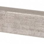 PRECISION BRAND Mill Key Stock: 5/8" High, 5/8" Wide, 12" Long, Low Carbon Steel, Plain Finish 56508