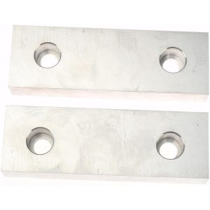 GIBRALTAR Vise Jaw: 6.13" Wide, 2" High, 1.0000" Thick, Flat 428-1065