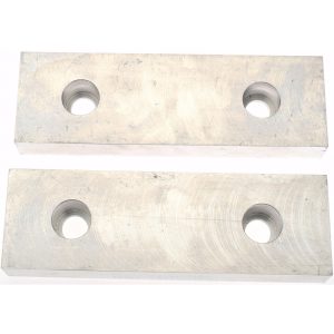 GIBRALTAR Vise Jaw: 8.13" Wide, 2-1/2" High, 1.2500" Thick, Flat 428-1071