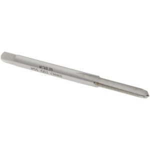 VALUE COLLECTION Straight Flute Tap: M3x0.35 Metric Fine, 3 Flute, Plug Chamfer, 6H Class of Fit, High-Speed Steel, Bright/Uncoated Finish JY4991154