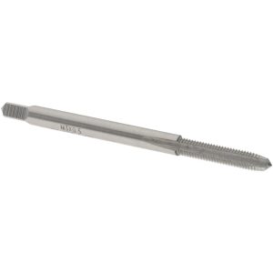 VALUE COLLECTION Straight Flute Tap: M3x0.5 Metric Coarse, 3 Flute, Plug Chamfer, 6H Class of Fit, High-Speed Steel, Bright/Uncoated Finish JY4991204