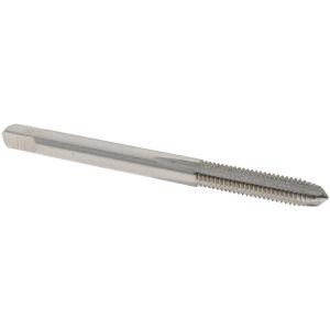 VALUE COLLECTION Straight Flute Tap: M4x0.7 Metric Coarse, 4 Flute, Plug Chamfer, 6H Class of Fit, High-Speed Steel, Bright/Uncoated Finish JY4991501