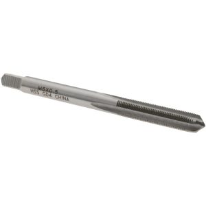 VALUE COLLECTION Straight Flute Tap: M5x0.5 Metric Fine, 4 Flute, Plug Chamfer, High-Speed Steel, Bright/Uncoated Finish JY4991709