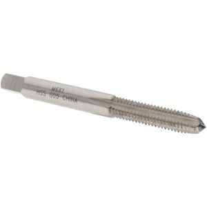 VALUE COLLECTION Straight Flute Tap: M6x1 Metric Coarse, 4 Flute, Plug Chamfer, 6H Class of Fit, High-Speed Steel, Bright/Uncoated Finish JY4992152