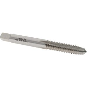 VALUE COLLECTION Straight Flute Tap: M6x1.25 Metric Special, 4 Flute, Plug Chamfer, 6H Class of Fit, High-Speed Steel, Bright/Uncoated Finish JY4992202