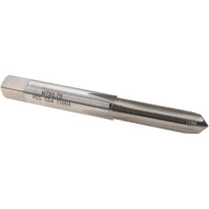 VALUE COLLECTION Straight Flute Tap: M7x0.75 Metric Fine, 4 Flute, Plug Chamfer, 6H Class of Fit, High-Speed Steel, Bright/Uncoated Finish JY4992301