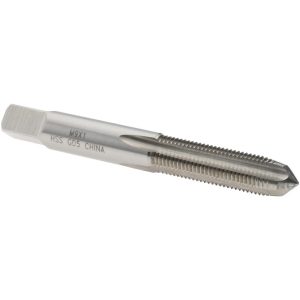VALUE COLLECTION Straight Flute Tap: M9x1 Metric Fine, 4 Flute, Plug Chamfer, 6H Class of Fit, High-Speed Steel, Bright/Uncoated Finish JY4992657