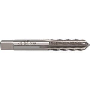 VALUE COLLECTION Straight Flute Tap: M10x1 Metric Fine, 4 Flute, Plug Chamfer, High-Speed Steel, Bright/Uncoated Finish JY4992806