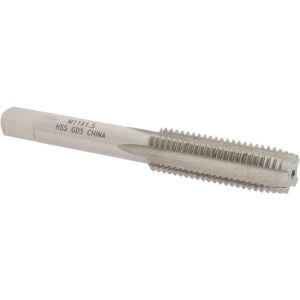 VALUE COLLECTION Straight Flute Tap: M11x1.5 Metric Coarse, 4 Flute, Plug Chamfer, High-Speed Steel, Bright/Uncoated Finish JY4993101