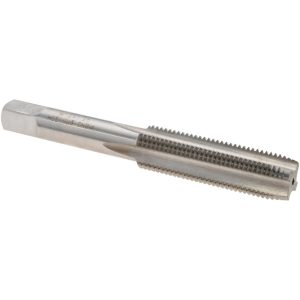 VALUE COLLECTION Straight Flute Tap: M12x1.25 Metric Fine, 4 Flute, Plug Chamfer, High-Speed Steel, Bright/Uncoated Finish JY4993200