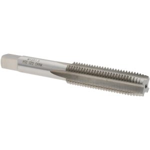 VALUE COLLECTION Straight Flute Tap: M12x1.5 Metric Fine, 4 Flute, Plug Chamfer, High-Speed Steel, Bright/Uncoated Finish JY4993259