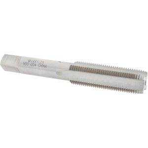 VALUE COLLECTION Straight Flute Tap: M14x1.25 Metric Fine, 4 Flute, Plug Chamfer, High-Speed Steel, Bright/Uncoated Finish JY4993457
