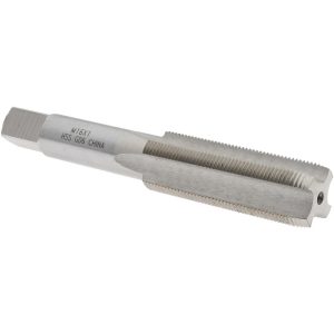 VALUE COLLECTION Straight Flute Tap: M16x1 Metric Fine, 4 Flute, Plug Chamfer, High-Speed Steel, Bright/Uncoated Finish JY4993655