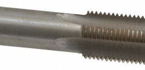 VALUE COLLECTION Straight Flute Tap: M17x1.5 Metric Fine, 4 Flute, Plug Chamfer, 6H Class of Fit, High-Speed Steel, Bright/Uncoated Finish JY4993820