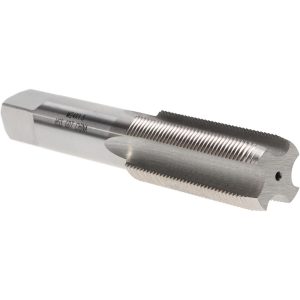 VALUE COLLECTION Straight Flute Tap: M24x1.5 Metric Fine, 4 Flute, Plug Chamfer, High-Speed Steel, Bright/Uncoated Finish JY4994455