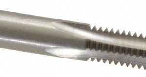 VALUE COLLECTION Straight Flute Tap: M9x1.5 Metric Special, 4 Flute, Plug Chamfer, 6H Class of Fit, High-Speed Steel, Bright/Uncoated Finish JY4995841