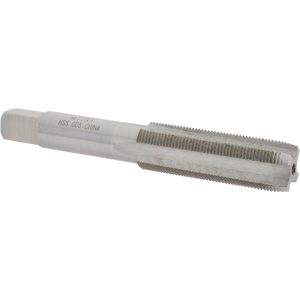 VALUE COLLECTION Straight Flute Tap: M15x1 Metric Fine, 4 Flute, Plug Chamfer, 6H Class of Fit, High-Speed Steel, Bright/Uncoated Finish JY4996062