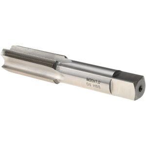 VALUE COLLECTION Straight Flute Tap: M20x1 Metric Fine, 4 Flute, Plug Chamfer, High-Speed Steel, Bright/Uncoated Finish JY4996161