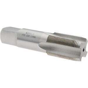 VALUE COLLECTION Straight Flute Tap: M26x1.5 Metric Fine, 4 Flute, Plug Chamfer, 6H Class of Fit, High-Speed Steel, Bright/Uncoated Finish JY4996229