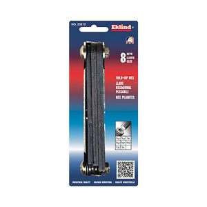 EKLIND 8 Piece Fold-Up Hex Key Set 20812