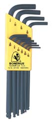 BONDHUS 10 Piece L-Key Ball End Hex Key Set 10938