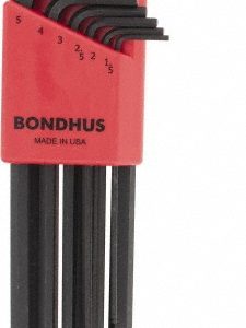 BONDHUS 9 Piece L-Key Ball End Hex Key Set 10999