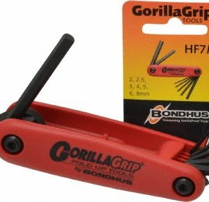 BONDHUS 7 Piece Fold-Up Hex Key Set 12587