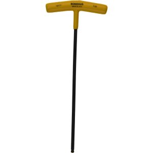 BONDHUS Hex Key: 7/32" Hex, Ball End, T-Handle Cushion Grip 13111