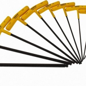 BONDHUS 10 Piece T-Handle Ball End Hex Key Set 13138
