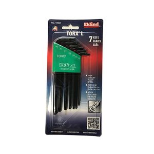 EKLIND Torx Key Set: 7 Pc, L-Handle 10907
