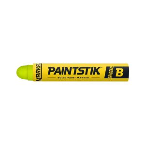 MARKAL Solid Paint Marker: Fluorescent Yellow, Oil Base, Round Tip 82831