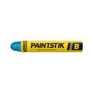 MARKAL Solid Paint Marker: Fluorescent Blue, Oil Base, Round Tip 82835