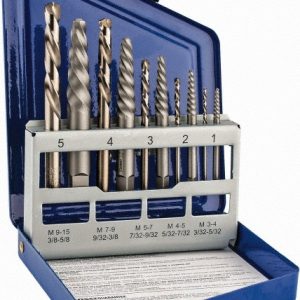 IRWIN Spiral Flute Screw Extractor & Drill: 10 Pc 11119