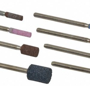 GRIER ABRASIVES 8 Piece Aluminum Oxide Vitrified Mounted Stone Abrasive Point Set KIT-1/8-W-8