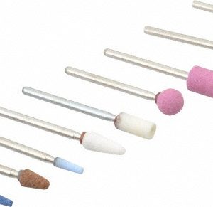 GRIER ABRASIVES 9 Piece Aluminum Oxide Vitrified Mounted Stone Abrasive Point Set KIT-1/8-B-9